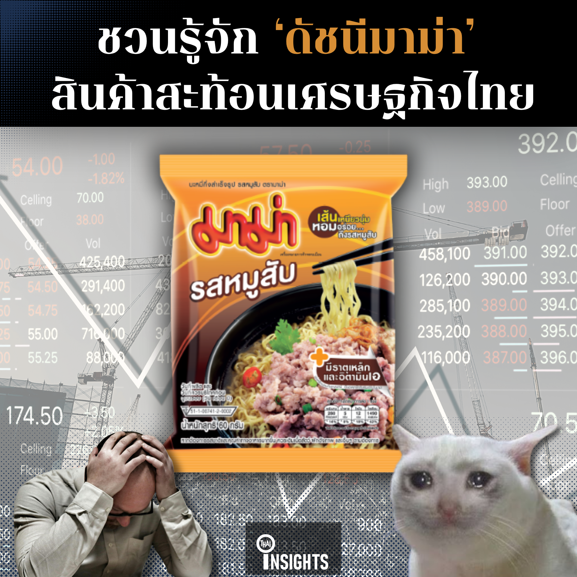 เมื่อยอดขายบะหมี่กึ่งสำเร็จรูปกลายเป็นกระจกสะท้อนเศรษฐกิจ
